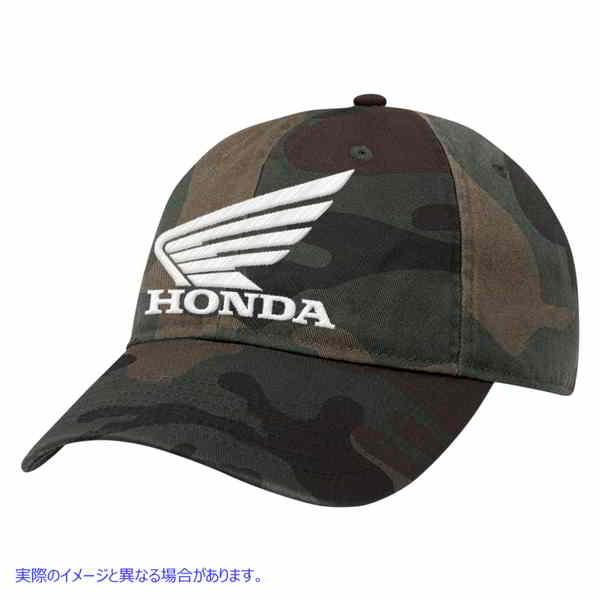 取寄せ ホンダカーブドビルハット ホンダアパレル Honda Hat Woodland Camo/White NP21AH3169 