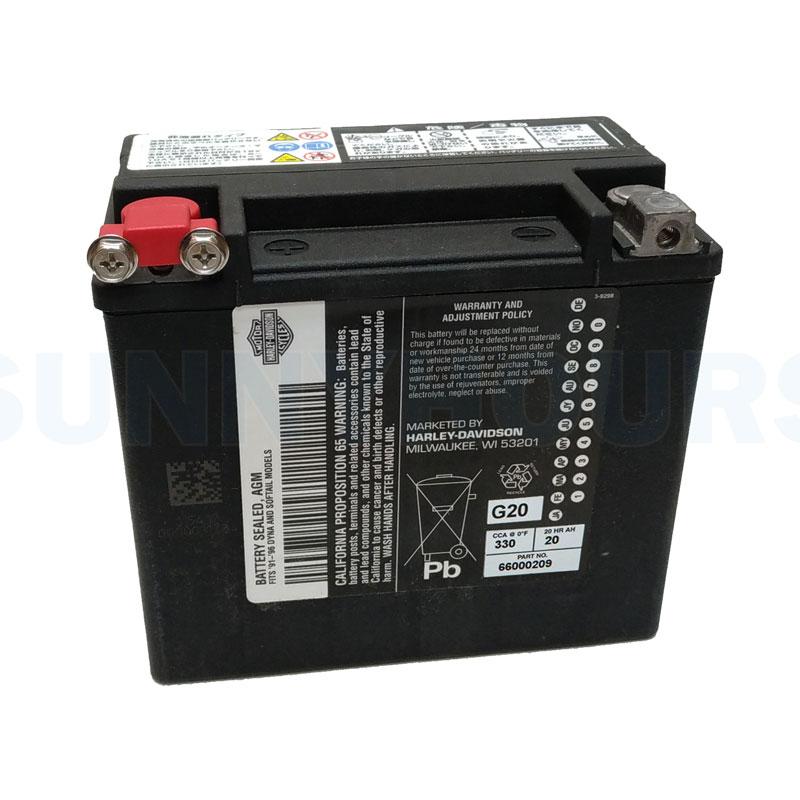 Harley Davidson ハーレー純正 バッテリー 66000209(互換 65991 Harley Davidson ハーレー純正 バッテリー 66000209(互換 65991