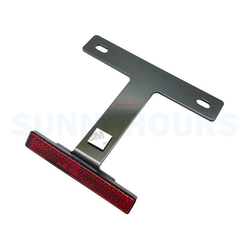 ST45 反射板 リフレクター スリム T型 バイク用 ナンバーステー