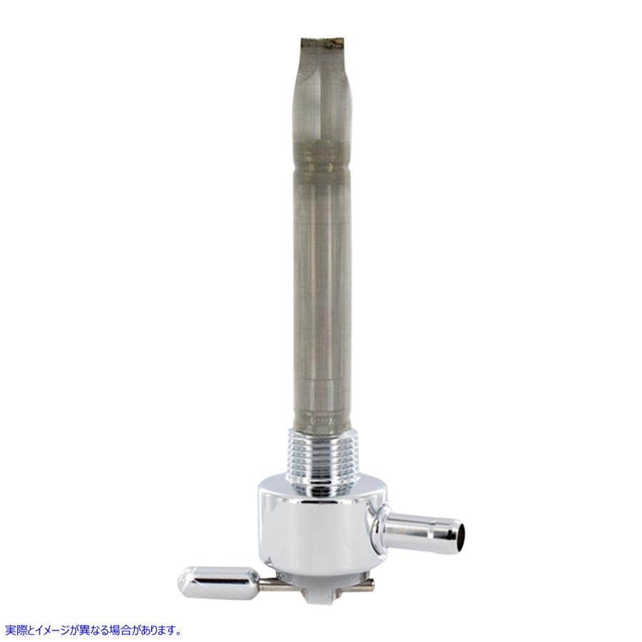 【並行輸入品】 ピンゲル 燃料バルブ - クローム - 3/8インチ NPT - 丸型 6211-CR DS390265 PINGEL SMTH 3/8"P-COCK 180 INWRD #DRAG