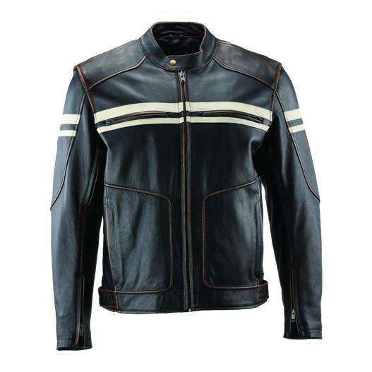 ツアージャケット 並行輸入品】 クリアキン Leather By River Road Hoodlum ヴィンテージ