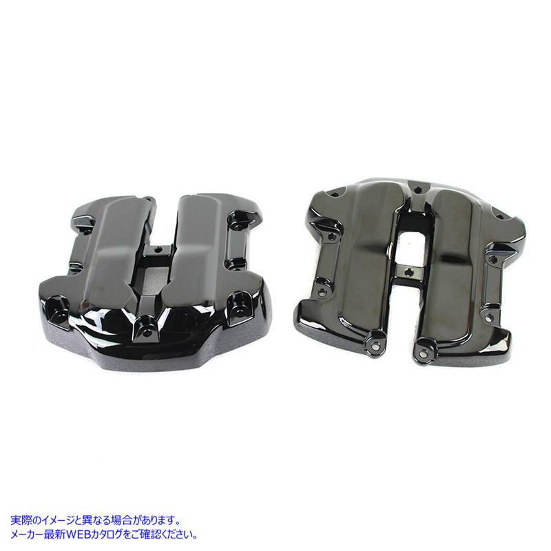 【互換品】 11-0894 M8 チタンロッカーボックスカバーセット 取寄せ Vツイン M8 Titanium Rocker Box Cover Set (検索用／