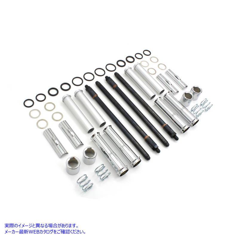 【互換品】 11-9709 TC-88 調整可能なプッシュロッドとカバーキット 取寄せ Vツイン TC-88 Adjustable Pushrod and Cover Kit (_2