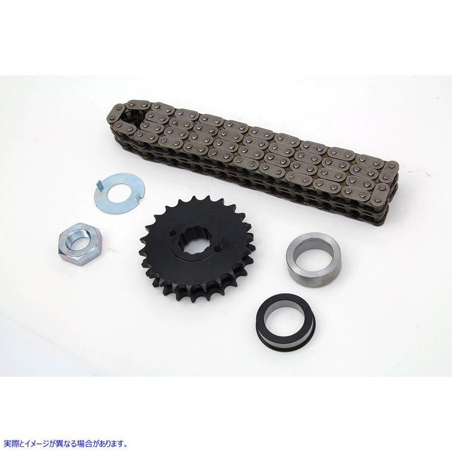 互換品】 19-0765 23 歯スプロケットとチェーンキット 取寄せ Vツイン