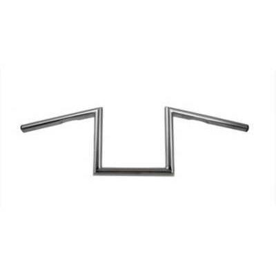 【互換品】 25-0427 インデント付き 8 インチ Z ハンドルバー クローム 取寄せ Vツイン 8 inch Z Handlebar with Indents Chrome