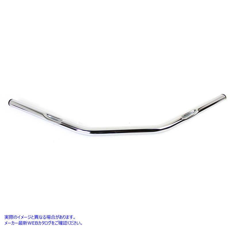 【互換品】 25-0455 インデント付きフラット 1 インチ ドラッグ ハンドルバー クローム 取寄せ Vツイン Flat 1 inch Drag Handle_2