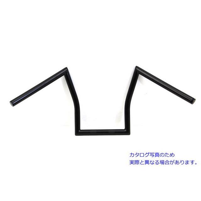 【互換品】 25-1286 11 インチ Lazy Z ハンドルバー ブラック 取寄せ Vツイン 11 inch Lazy Z Handlebar Black (検索用／の画像