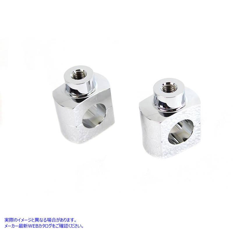 【互換品】 25-2234 1-1/2 インチ ショート ライザー セット クローム 取寄せ Vツイン inch Short Riser ...