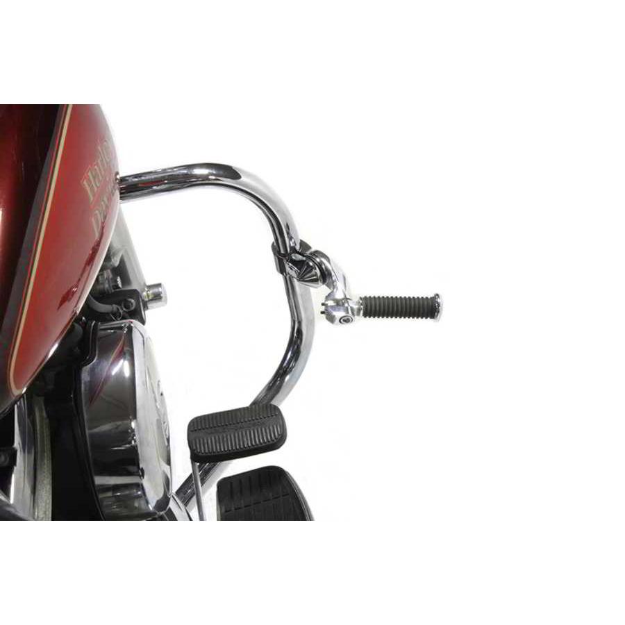 【互換品】 27-1453 ショートアングル フットペグ マウント キット クローム 取寄せ Vツイン Short Angled Footpeg Mount Kit Ch_1