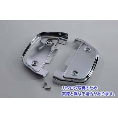 【互換品】 27-1599 助手席フットボードカバー クローム 取寄せ Vツイン Passenger Footboard Cover Chrome (検索用／50782-91_2