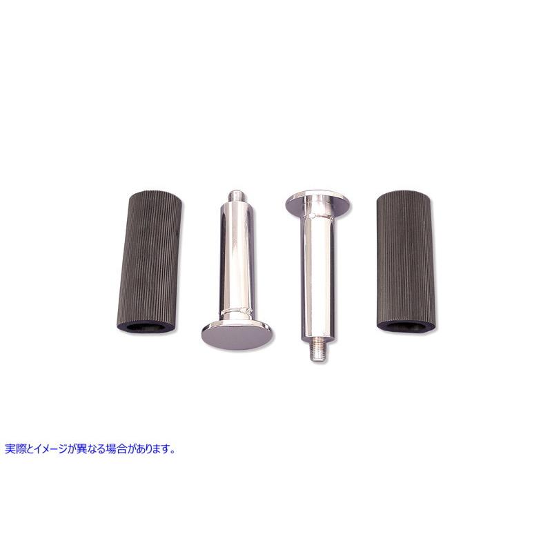 27-1680 リアバディシートステップセット クローム Rear Buddy Seat Footpeg Set Chrome 取寄せ Vツイン (検索用／｜parts-depot