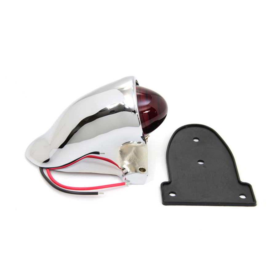 【互換品】 33-1018 クロームPKスタイルテールランプ 取寄せ Vツイン Chrome PK Style Tail Lamp (検索用／の画像