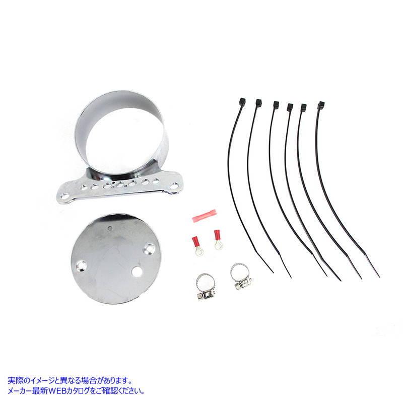 【互換品】 39-0212 シングルゲージマウントブラケットクローム 取寄せ Vツイン Single Gauge Mount Bracket Chrome (検索用／67_1
