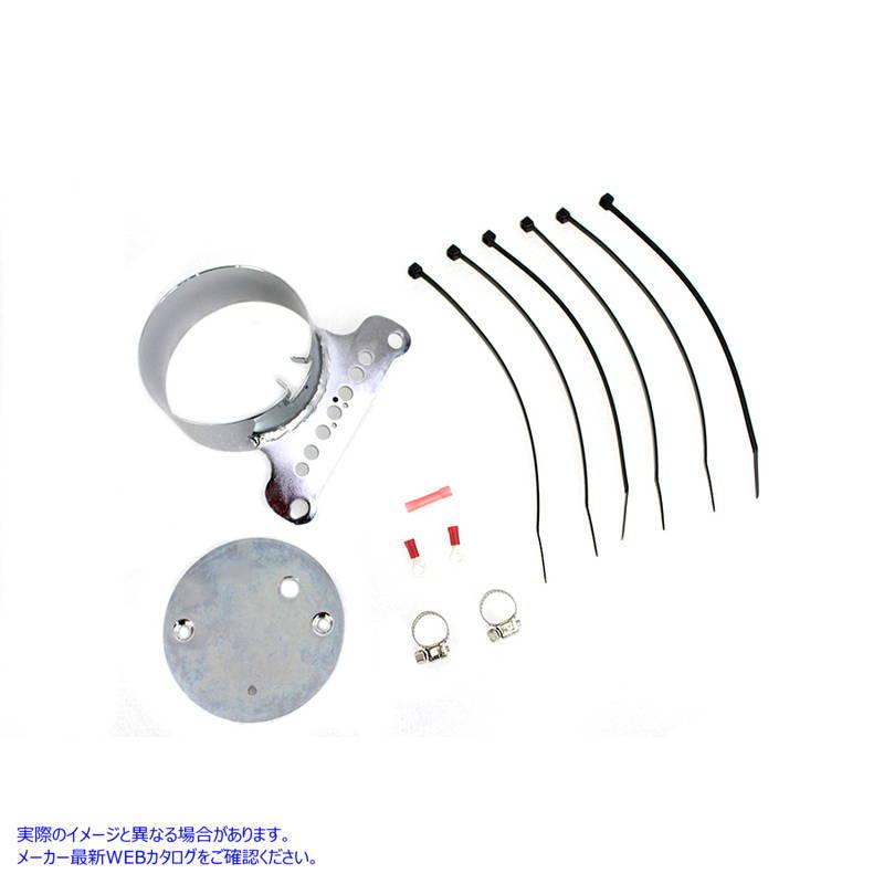 【互換品】 39-0212 シングルゲージマウントブラケットクローム 取寄せ Vツイン Single Gauge Mount Bracket Chrome (検索用／67_2