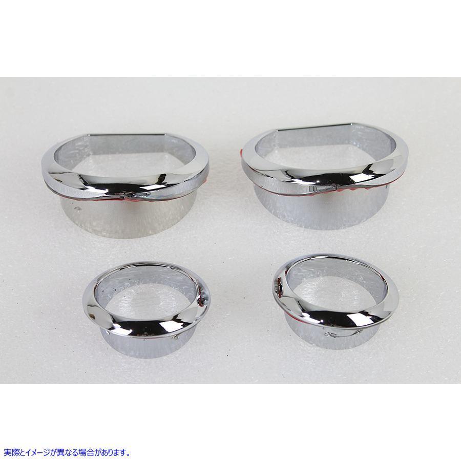 390567 ゲージトリムキットクロム Gauge Trim Kit Chrome 取寄せ Vツイン (検索用／61400451 V
