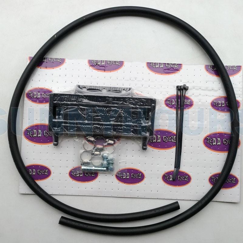 【互換品】 40-0305 シフトン オイルクーラー 横置きスタイル 取寄せ Vツイン Lockhart Replica Oil Cooler (検索用／の画像
