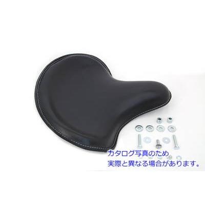 並行輸入品】 47-0129 ブラックレザーソロシート 取寄せ Vツイン