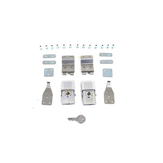 互換品】 49-0612 1964-1968 FL サドルバッグ ロック キット 取寄せ V