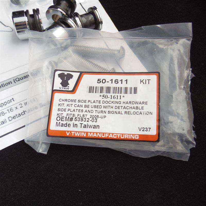 【互換品】 50-1611 サイドプレートドッキングハードウェアキット 取寄せ Vツイン Side Plate Docking Hardware Kit (検索用／53の画像