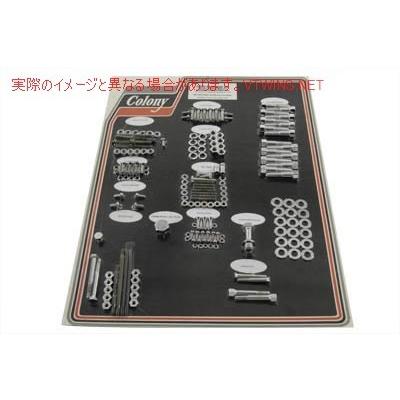 【並行輸入品】 8314 CHR クロームストックスタイルハードウェアキット 取寄せ Vツイン Colony Chrome Stock Style Hardware Kit