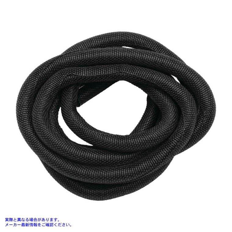 丸いワイヤーカバー1/4 blk KURYAKYN クリヤキン 1987 BLK Roundit Wire Wrap ROUND IT