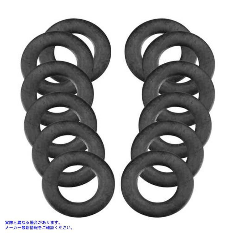 S&S エスアンドエス サイクル 50701512 ワッシャーゴムコーティング1/4in 12pk N/A Rocker Cover