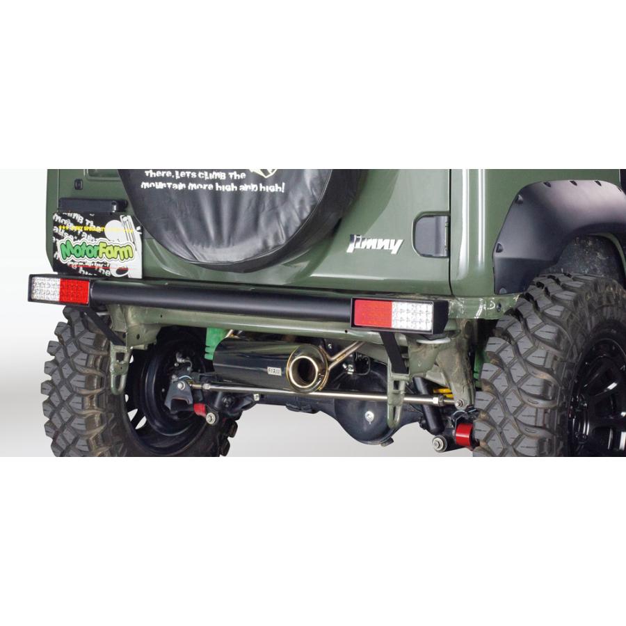 新型ジムニー FARMバンパー スチールストレートビルトインテールタイプ