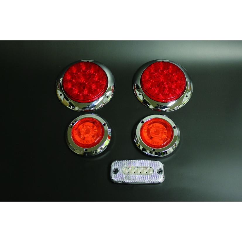 ジムニーに汎用LEDテールランプセット［L］メッキリング : モーター