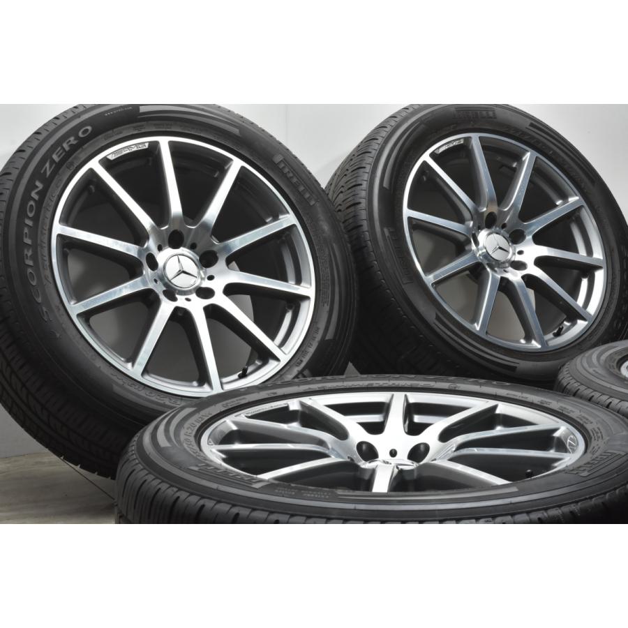 【美品 バリ溝】メルセデスAMG W463A Gクラス G63 純正 20in 9.5J +35 ピレリ スコーピオンゼロ 275/50R20 G550G350d ゲレンデ MO1 承認｜parts-hanbai-no1｜02