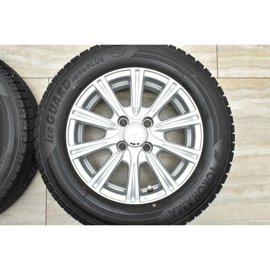 【美品】WEDS JOKER 14in 5.5J +38 100 ヨコハマ アイスガード5PLUS iG50+ 175/70R14 アクア ヤリス ヴィッツ フィット キューブ 車検用に｜parts-hanbai-no1｜04