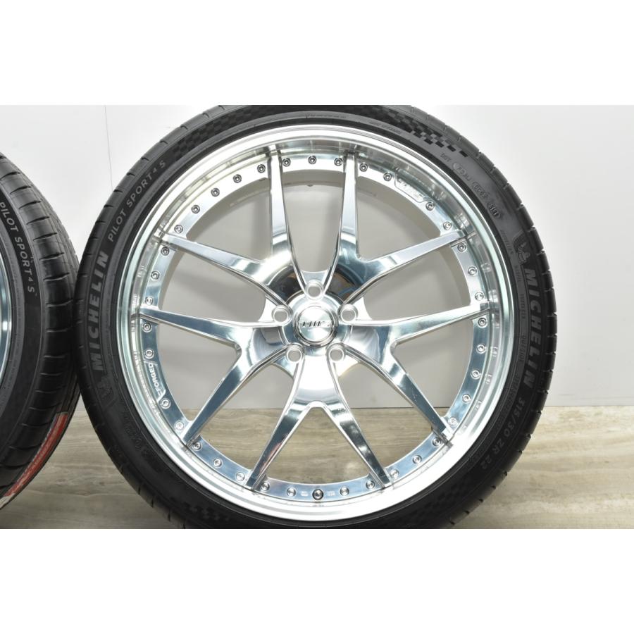 車両未装着 鍛造美品】TWS EXlete 205S 22in 10J +24 11J +39 PCD112