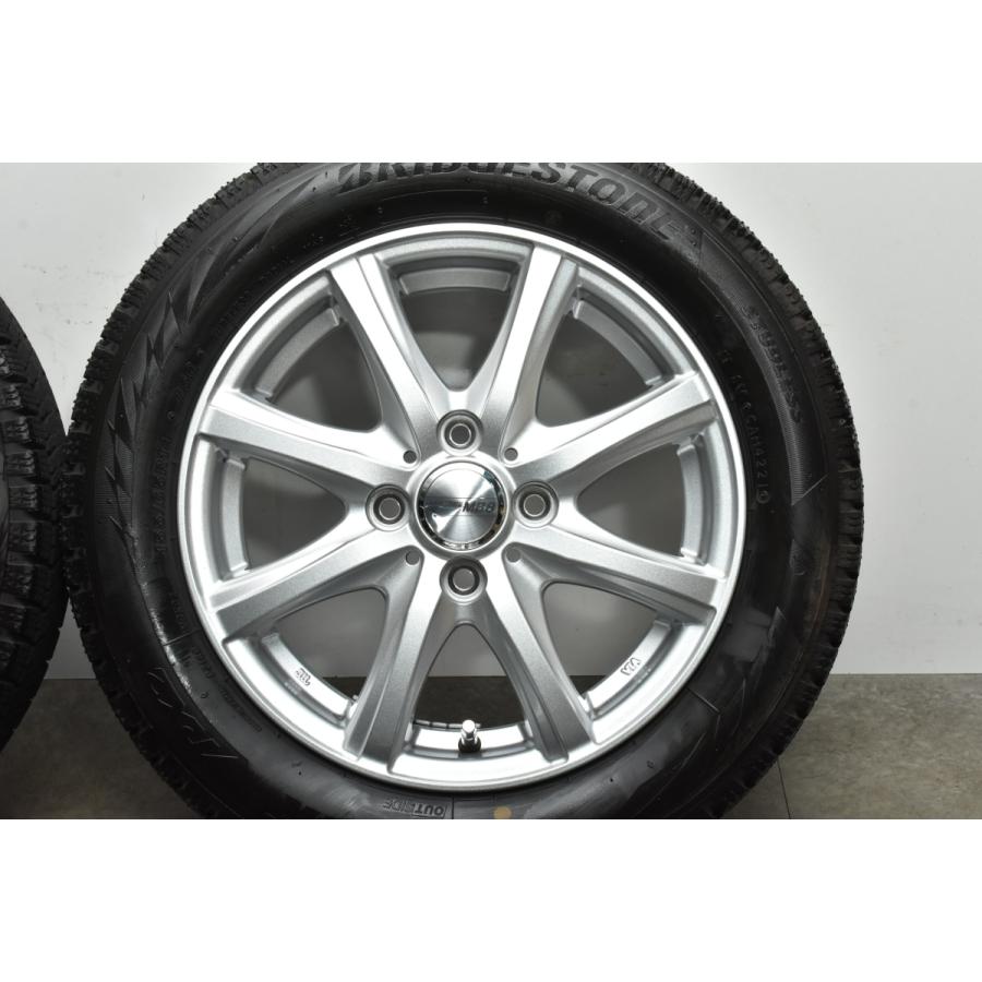 【超バリ溝 美品】MACBES MB8 14in 4.5J +45 PCD100 ブリヂストン ブリザック VRX2 155/65R14 N-BOX サクラ デリカミニ ワゴンR 軽自動車｜parts-hanbai-no1｜06