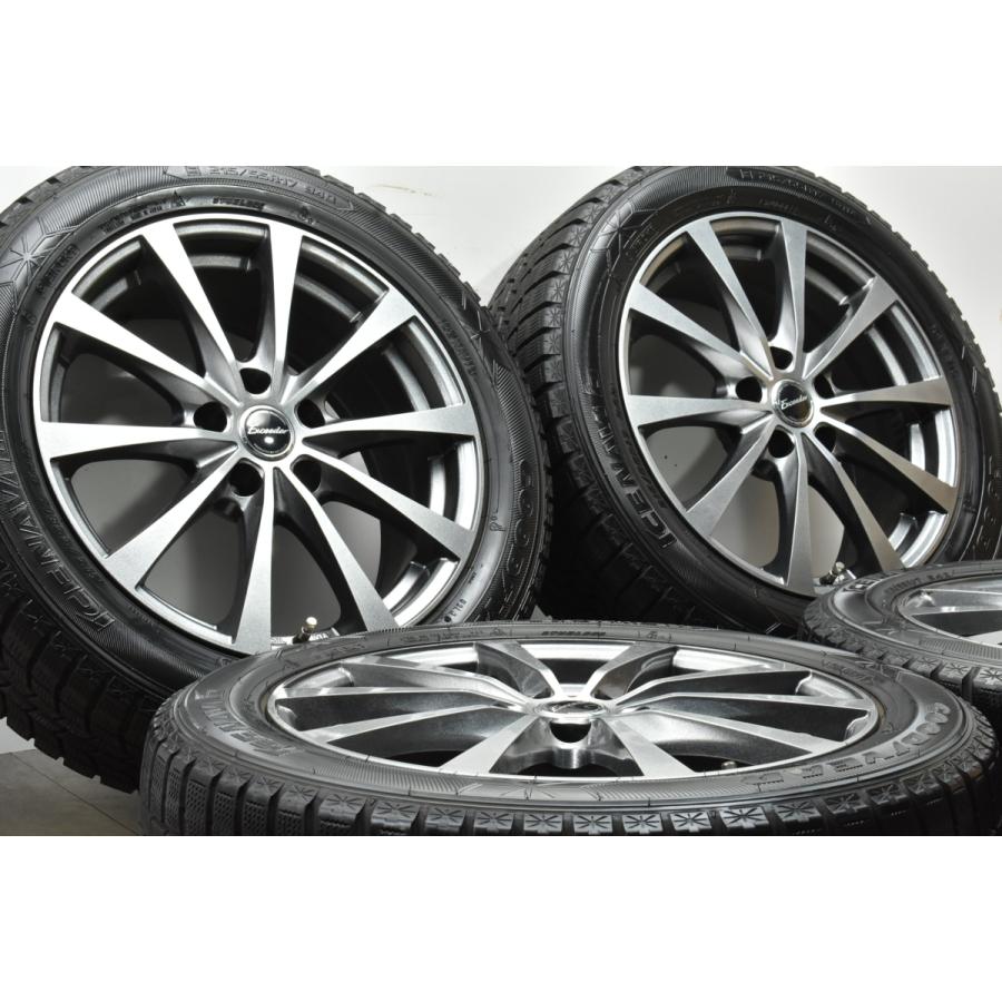 【美品】エクシーダー 17in 7J +38 PCD114.3 グッドイヤー アイスナビ6 215/55R17 クラウン カムリ オデッセイ ヴェゼル ジューク CX-3｜parts-hanbai-no1｜02