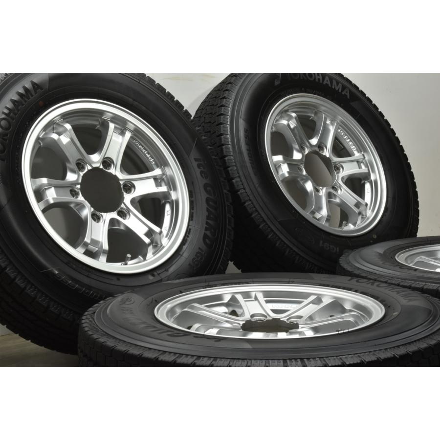 【美品】キーラー 15in 6J +33 PCD139.7 ヨコハマ アイスガード iG91 195/80R15 LT ハイエース レジアスエース キャラバン 即納可能｜parts-hanbai-no1｜02