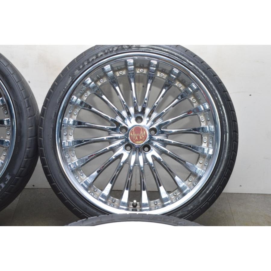 22インチ メッキホイール Flagrado 22in 8 5j 35 Pcd114 3 265 35r22 レクサス Rx トヨタ ハリアー マツダ Cx 7 ニッサン ムラーノ F7622 パーツ販売ナンバーワン 通販 Yahoo ショッピング