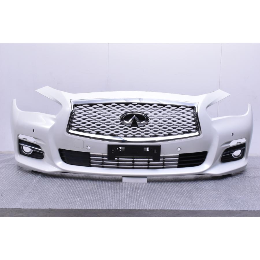 希少品 インフィニティ Q50 ニッサン V37 スカイライン 純正 フロントバンパー ブリリアントホワイトパール Qab 品番 622 4hb0h F56 パーツ販売ナンバーワン 通販 Yahoo ショッピング