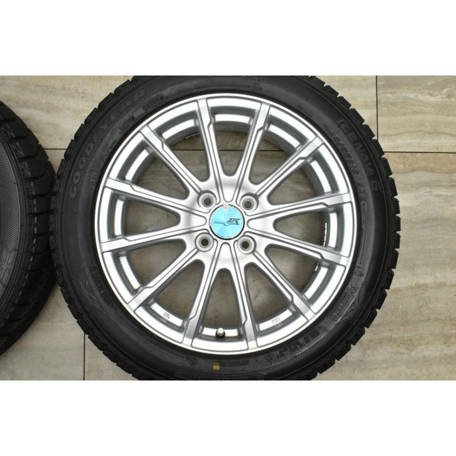 【美品】ENCOUGAR 16in 6J +45 PCD100 グッドイヤー アイスナビ6 185/55R16 ヤリス フィット スイフト バレーノ カローラフィールダー｜parts-hanbai-no1｜04