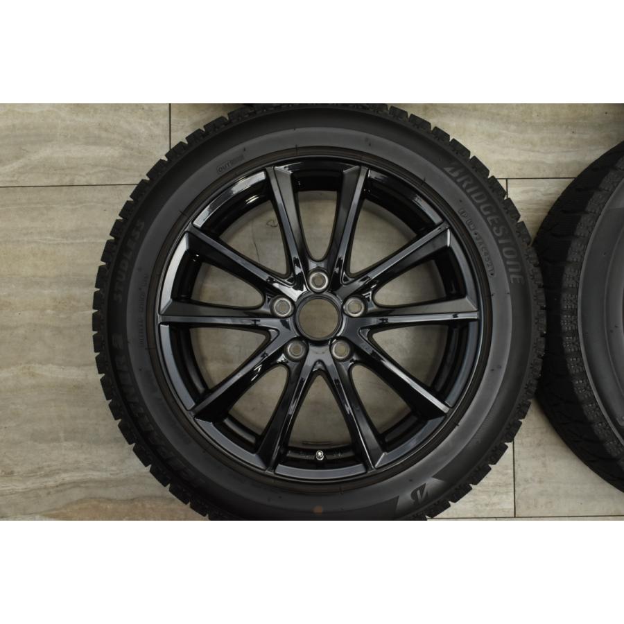 【バリ溝 美品】PREO 17in 7J +38 PCD114.3 ブリヂストン アイスパートナー2 215/55R17 クラウン カムリ マークX ジューク オデッセイ｜parts-hanbai-no1｜03