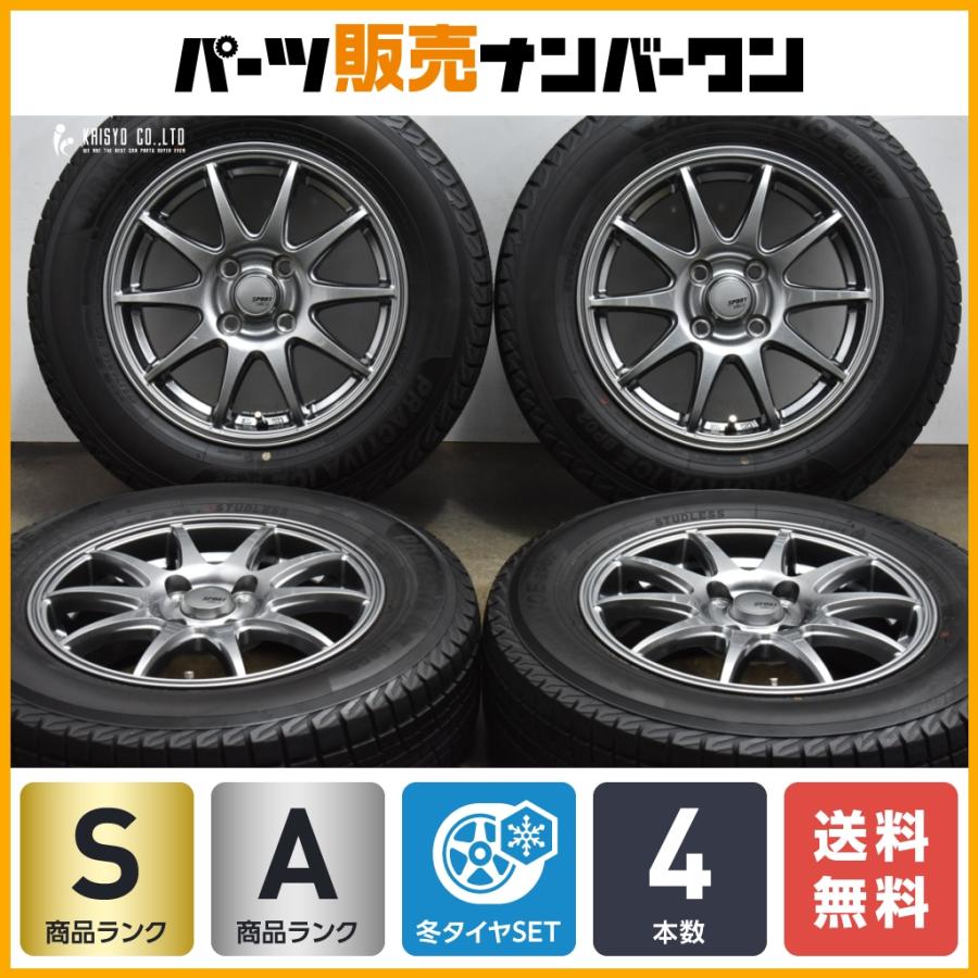 2023年製 バリ溝 美品】SPORT ABELIA 14in 5.5J +43 PCD100 PRACTIVA 