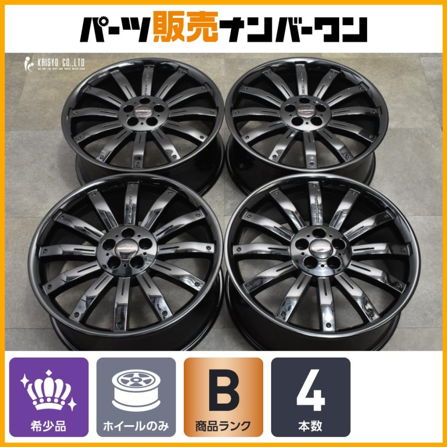 希少】OverFinch TIGER 22in 9J+45 PCD120 グロスブラック 4本
