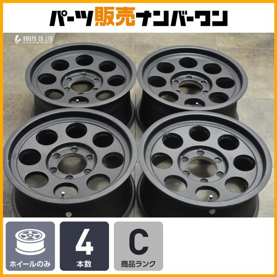 程度良好品】社外 レンコンホイール 17in 8J +20 PCD139.7 4本 FJ