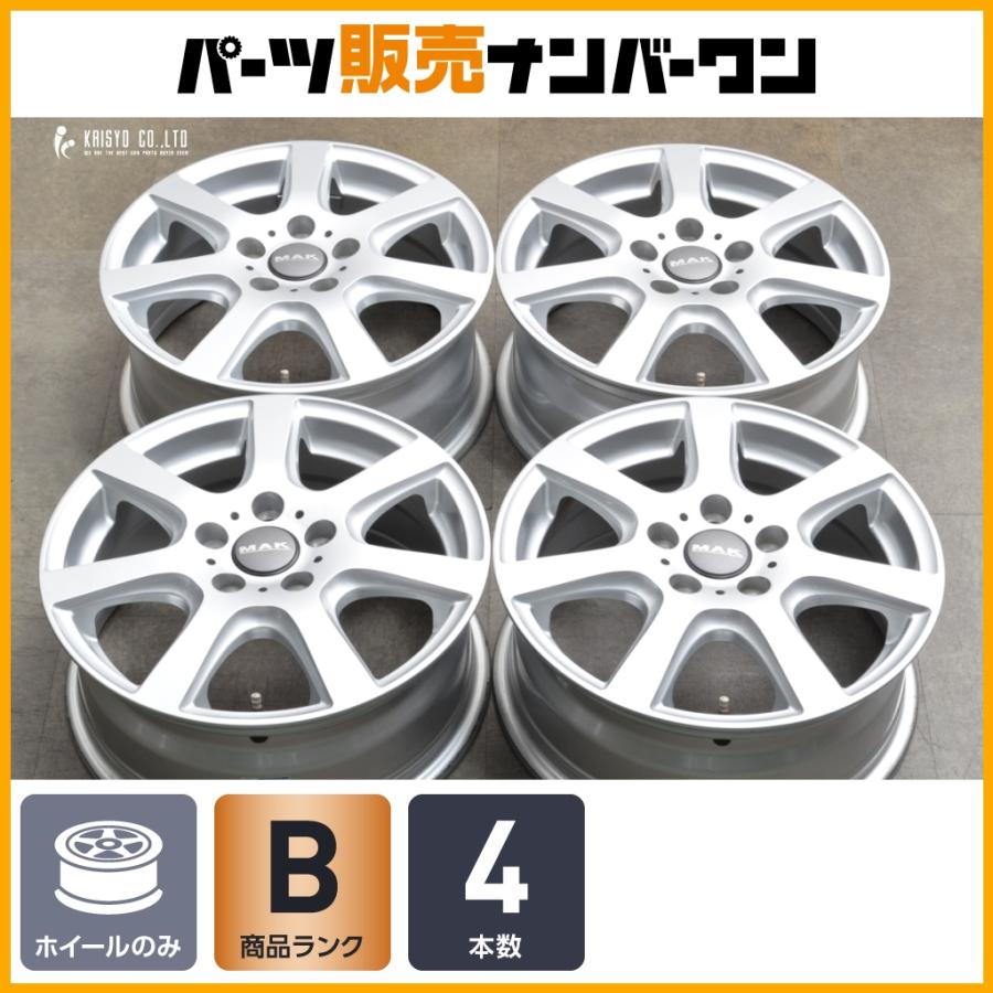 【美品】MAK 16インチ スタッドレスタイヤ ホイール4本セット 程度良好品】MAK ドロミテ 16in 6.5J +50 PCD112 4本セット 交換用