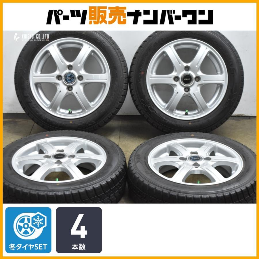 交換用に】FEID 14in 4.5J +46 PCD100 グッドイヤー アイスナビ6 155 
