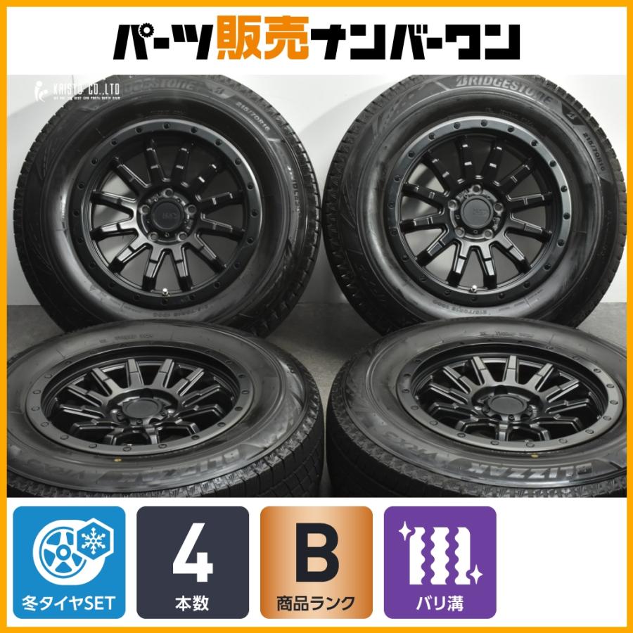 程度良好品】HLK ロックフォース 16in 7.5J +38 PCD114.3 ブリヂストン