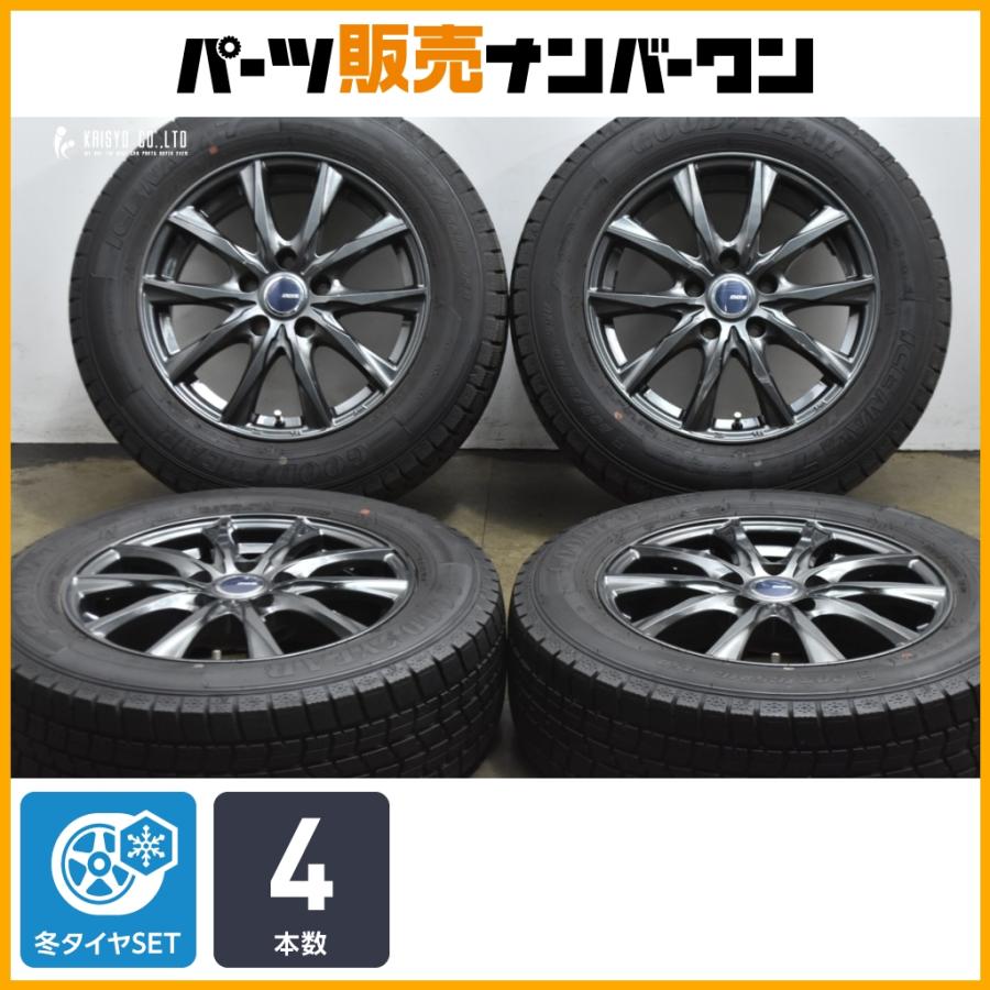 交換用に】DOS 16in 6.5J +38 PCD114.3 グッドイヤー アイスナビ7 205 