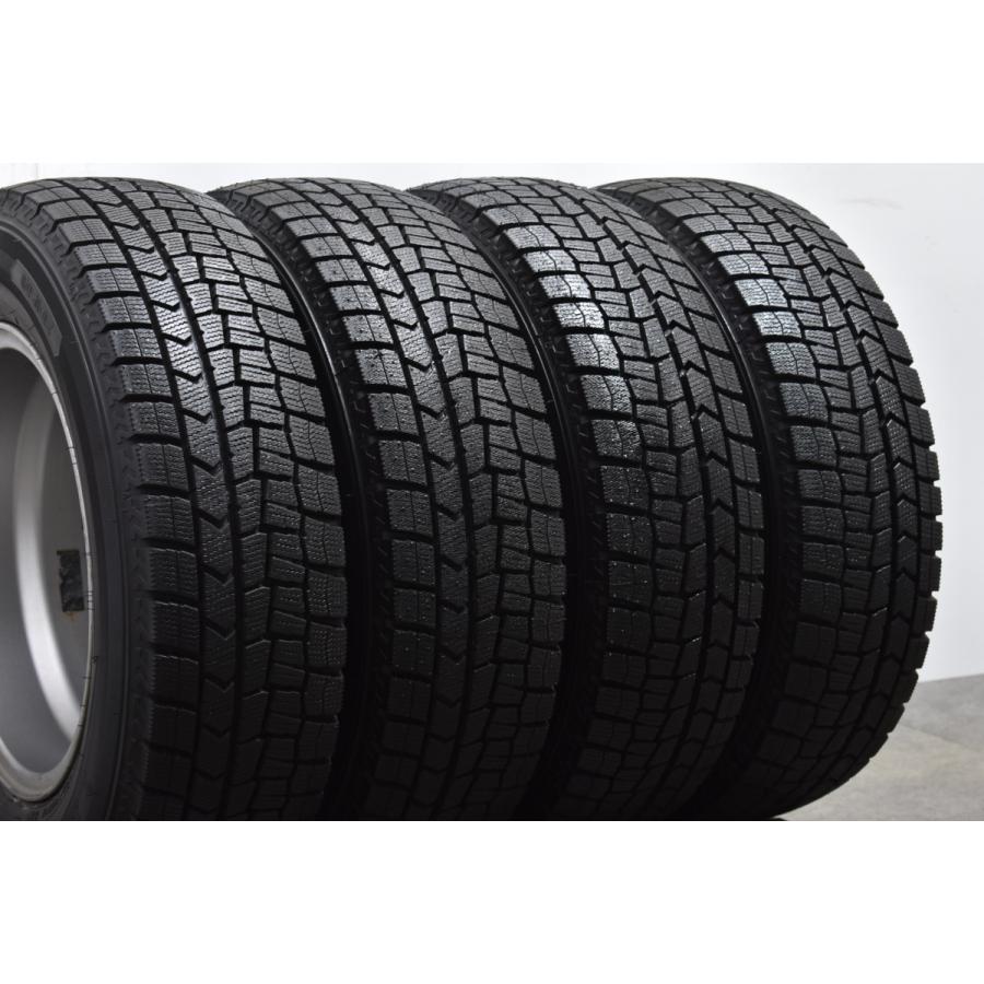 【超バリ溝 9.5分山】PRD TS7 14in 5.5J +42 PCD100 ダンロップ ウインターマックス WM02 185/70R14 ヤリス ヴィッツ ノート キューブ｜parts-hanbai-no1｜07