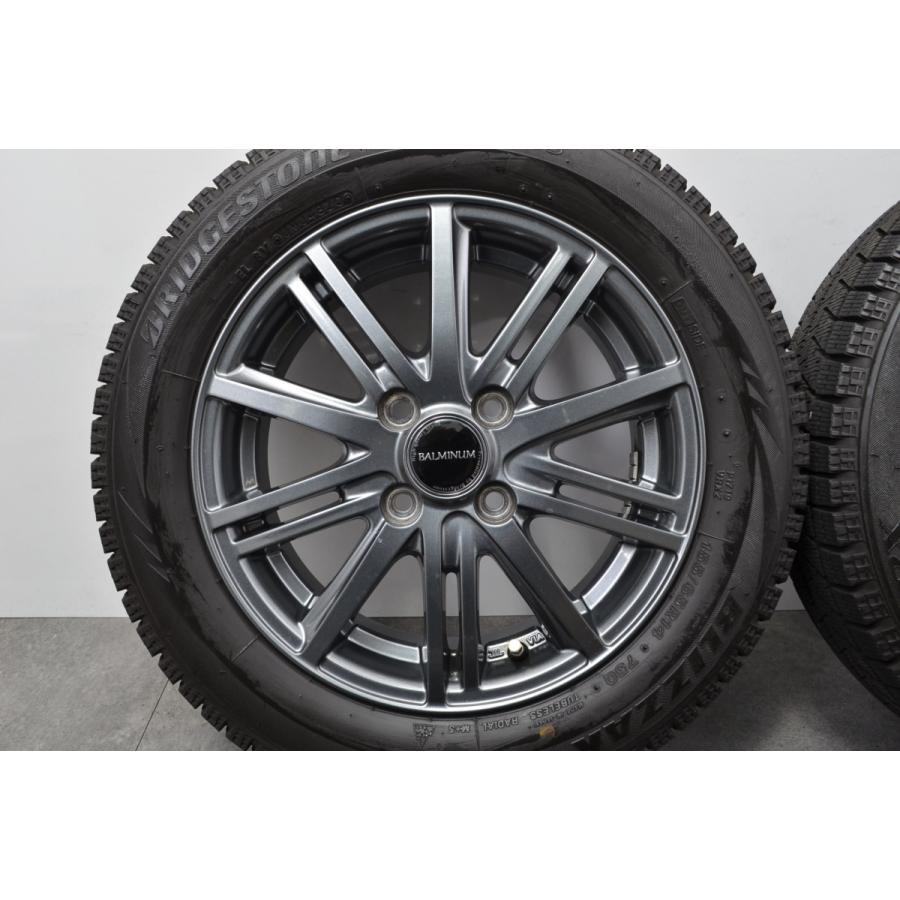 【バリ溝】バルミナ 14in 4.5J +45 PCD100 ブリヂストン ブリザック VRX 155/65R14 N-BOX デイズ ワゴンR アルト タント ムーヴ 送料無料｜parts-hanbai-no1｜05