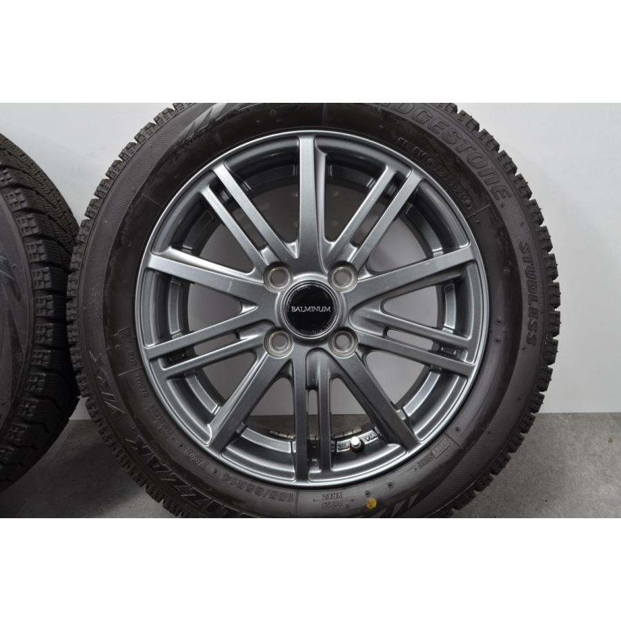 【バリ溝】バルミナ 14in 4.5J +45 PCD100 ブリヂストン ブリザック VRX 155/65R14 N-BOX デイズ ワゴンR アルト タント ムーヴ 送料無料｜parts-hanbai-no1｜06