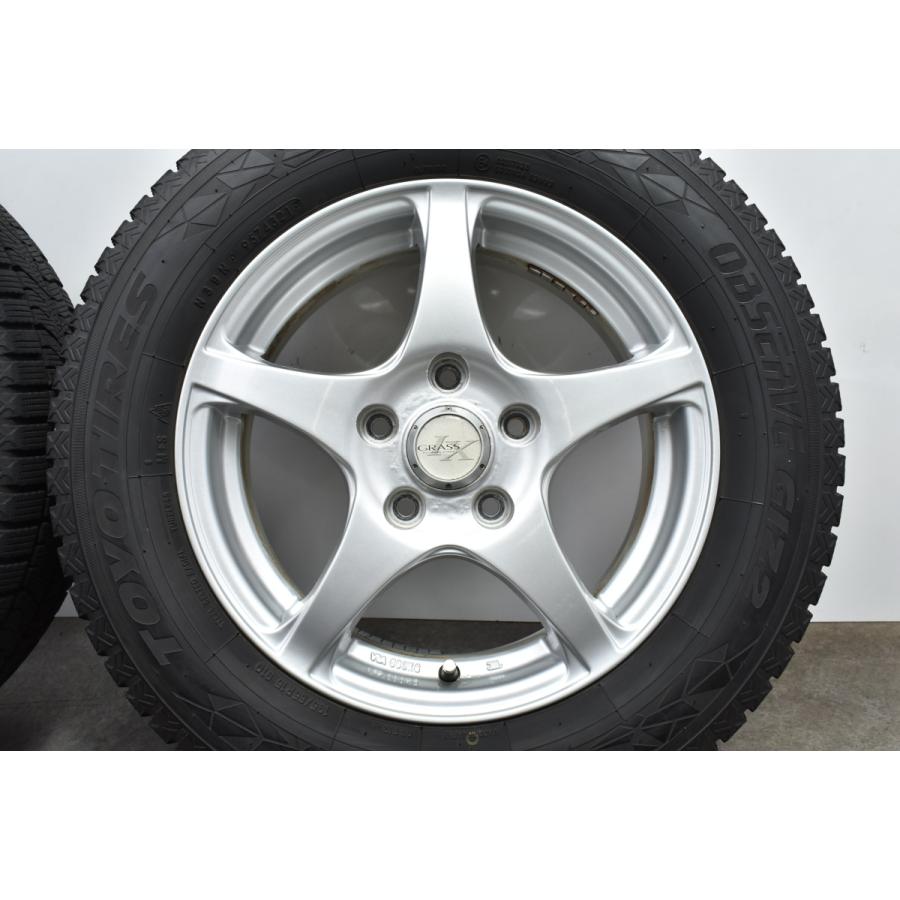 【バリ溝】GRASS 15in 6J +48 PCD114.3 トーヨー オブザーブ GIZ2 195/65R15 ノア ヴォクシー ステップワゴン プレマシー 送料無料 交換用｜parts-hanbai-no1｜06