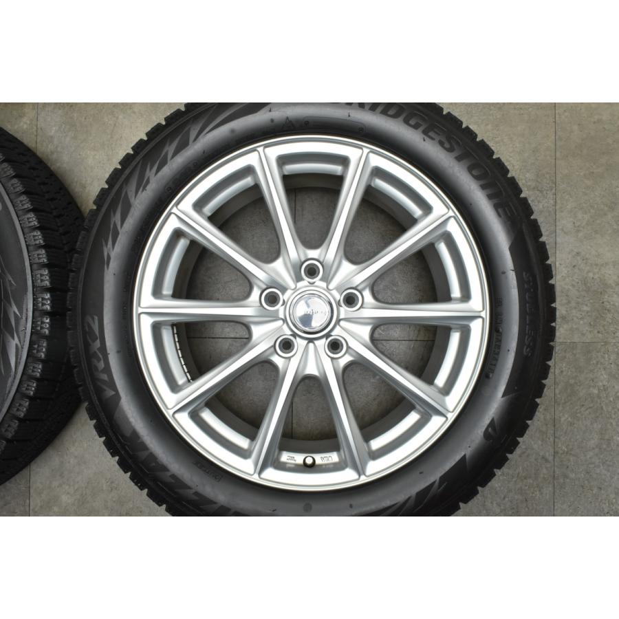 【美品】エコフォルム 17in 7J +53 PCD114.3 ブリヂストン ブリザック VRX2 215/55R17 オデッセイ ヴェゼル CX-3 交換用 送料無料 即納可｜parts-hanbai-no1｜04